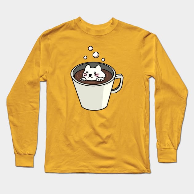 Hot chocolate Long Sleeve T-Shirt by AprilsFunArt